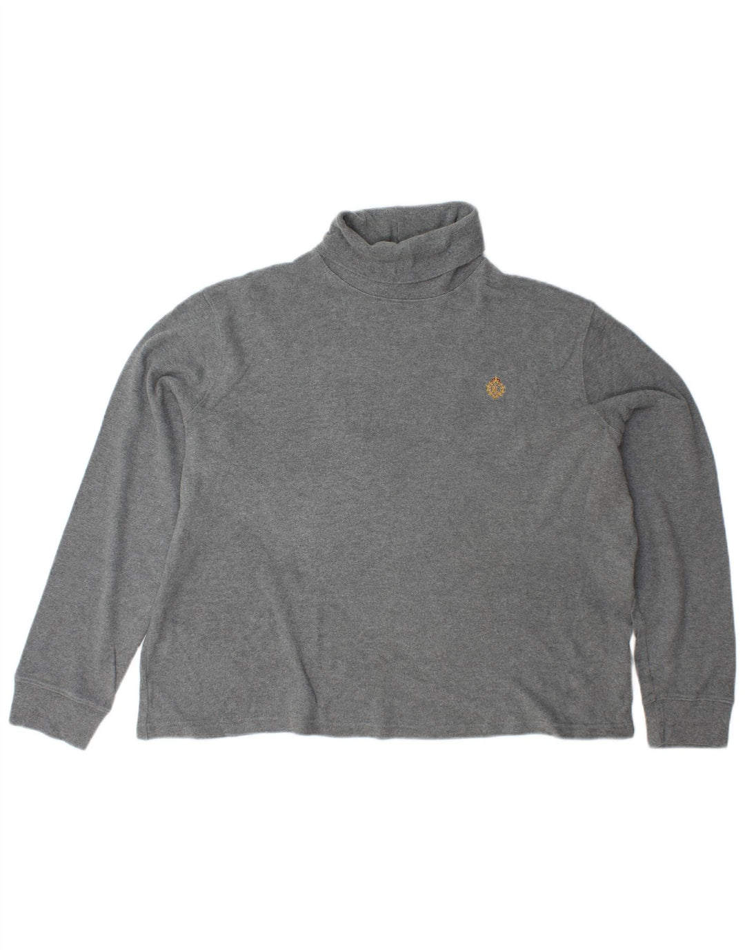 Женский джемпер с высоким воротником RALPH LAUREN, Великобритания, 18 XL, серый хлопок