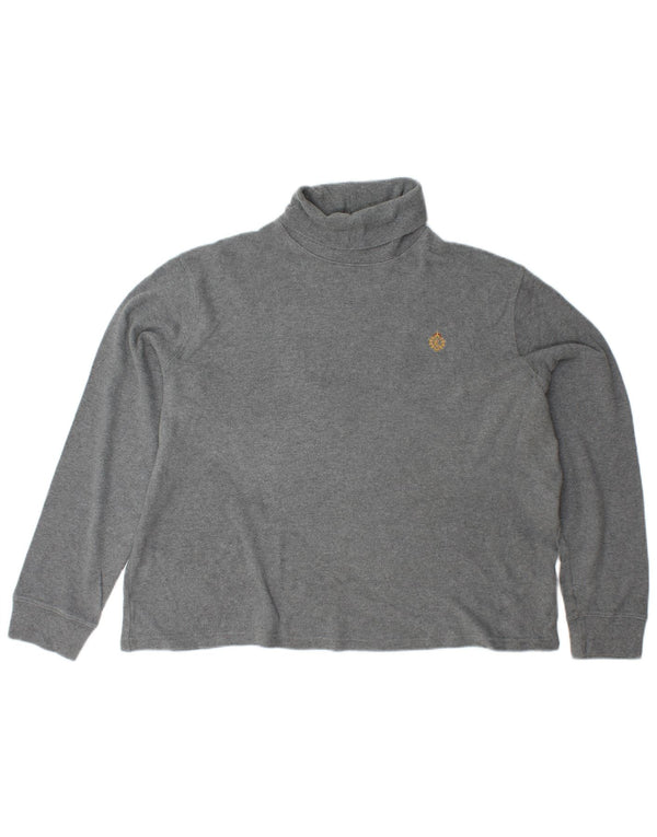 Женский джемпер с высоким воротником RALPH LAUREN, Великобритания, 18 XL, серый хлопок