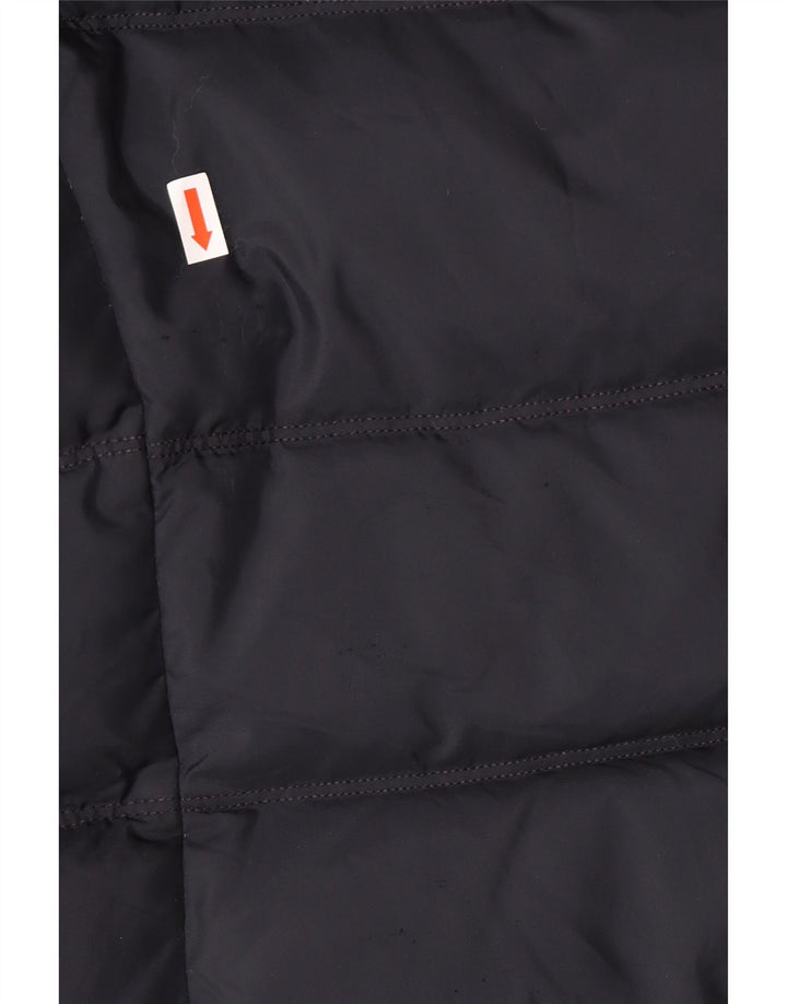 TOMMY HILFIGER Женское стеганое пальто с капюшоном UK 10, маленький темно-синий, полиэстер