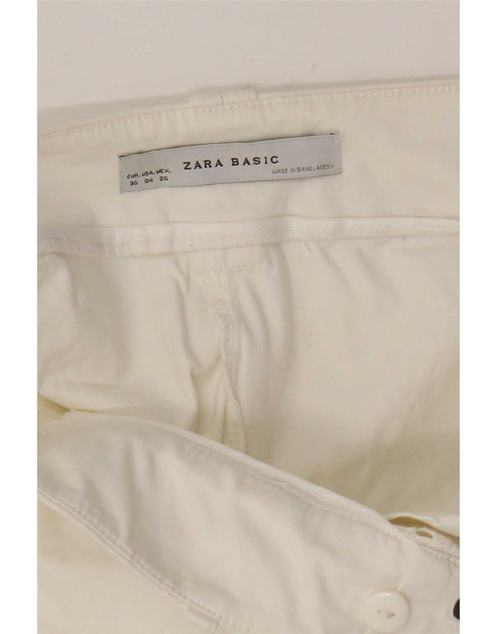 Женские повседневные шорты Zara EU 36 XS W26 белые