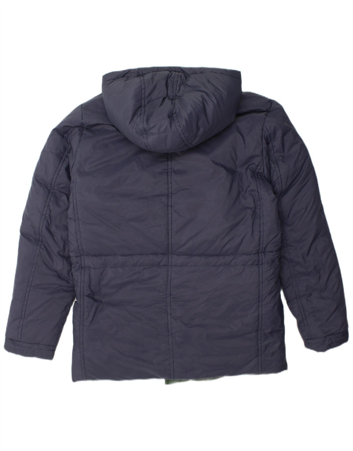 Мужская двусторонняя стеганая куртка CMP с капюшоном IT 50, большая темно-синяя