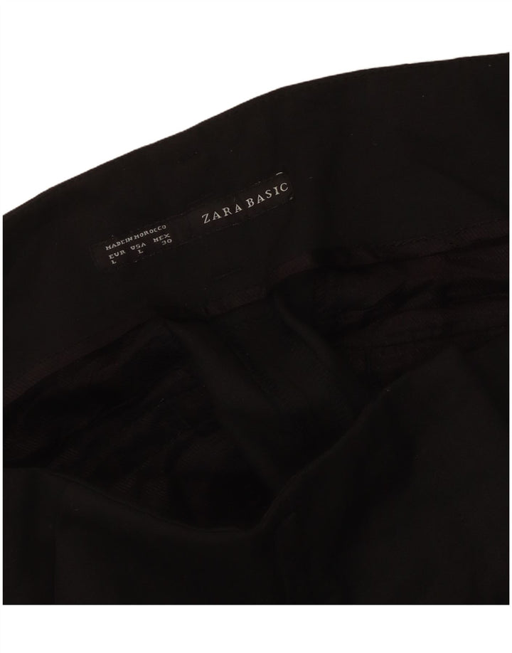 Женские узкие брюки чинос Zara, большие W34 L30, черные