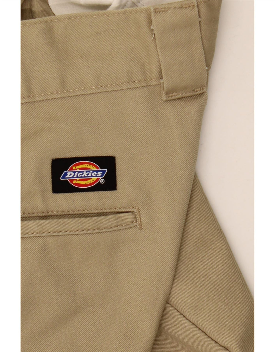 DICKIES Мужские брюки-чиносы узкого кроя W29 L30 бежевого цвета из полиэстера