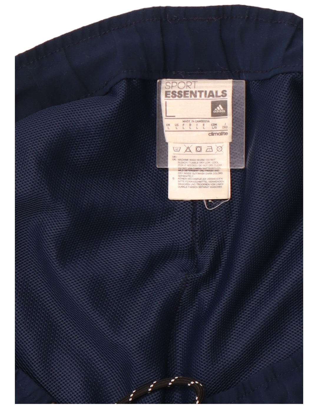 Мужские спортивные шорты ADIDAS Climalite, большие темно-синие, полиэстер