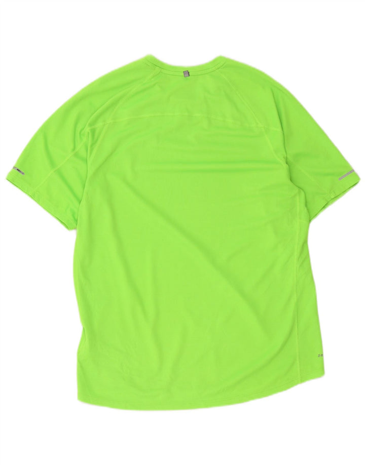 Мужская футболка Nike Dri Fit, большой зеленый полиэстер