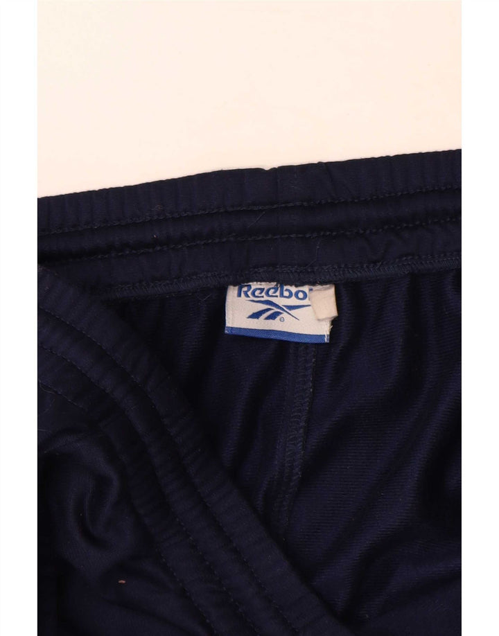 Мужские спортивные брюки Reebok XL темно-синие с цветными блоками