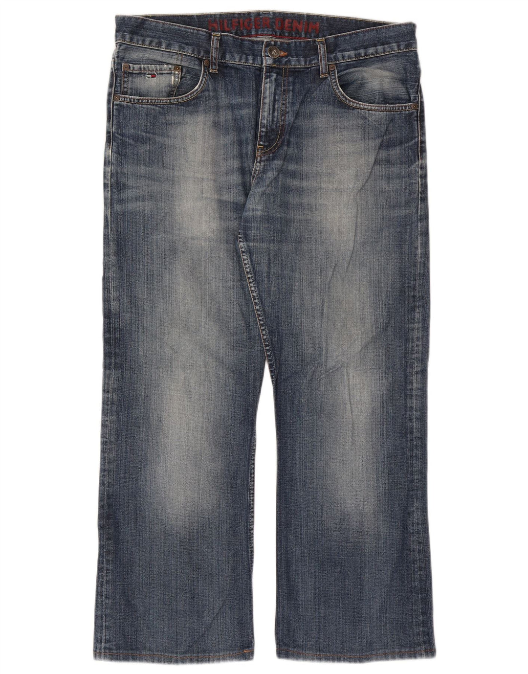 Мужские укороченные прямые джинсы Tommy Hilfiger W34 L26 синие