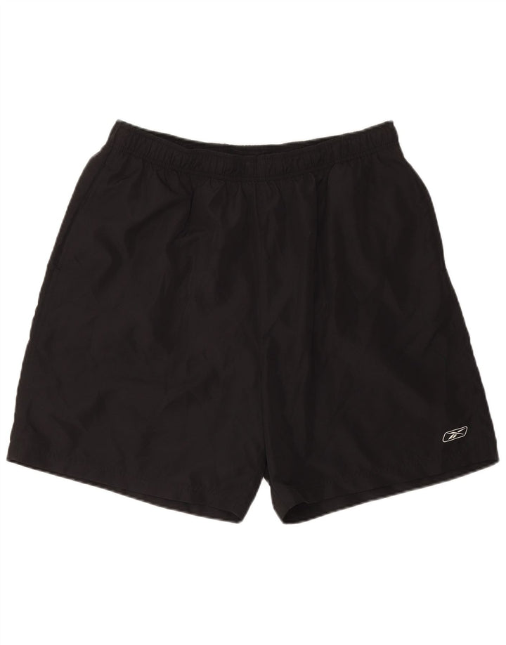REEBOK Mens Sport Shorts 2XL Black Polyester