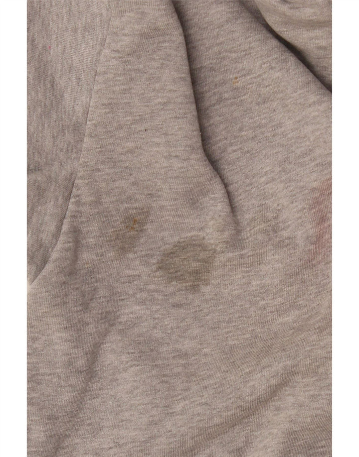 Мужской джемпер с капюшоном Diesel с графическим рисунком, маленький серый