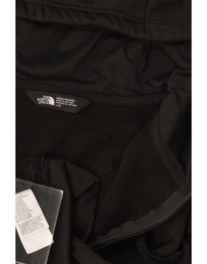 Мужской свитер с капюшоном на молнии The North Face, большой черный полиэстер