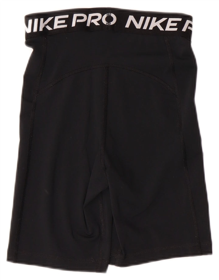 Женские спортивные шорты NIKE Dri Fit с графическим рисунком UK 4 XS, черный полиэстер