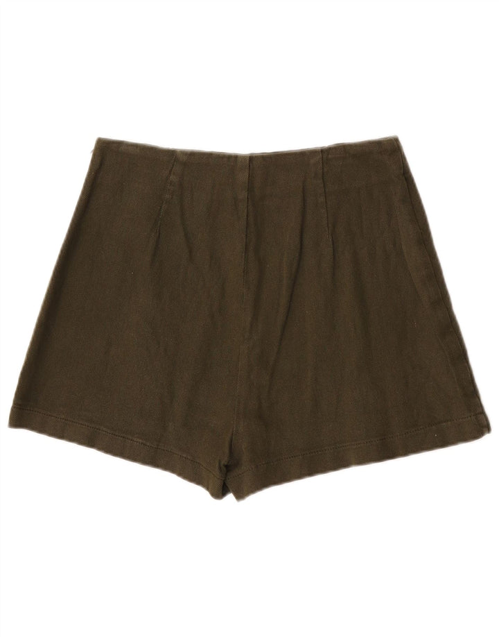Женские шорты Zara XS W24, хлопок цвета хаки