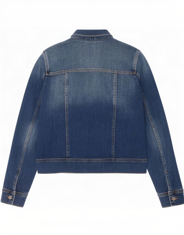 Женская джинсовая куртка Esprit UK 12, хлопок среднего синего цвета