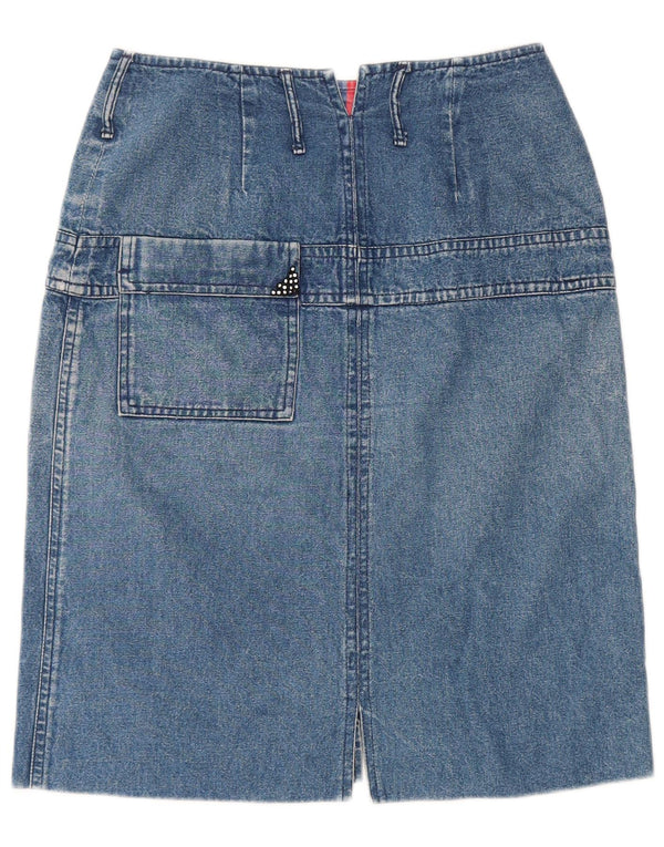 POP 84 Женская джинсовая юбка IT 42 Medium W28 Синяя хлопковая