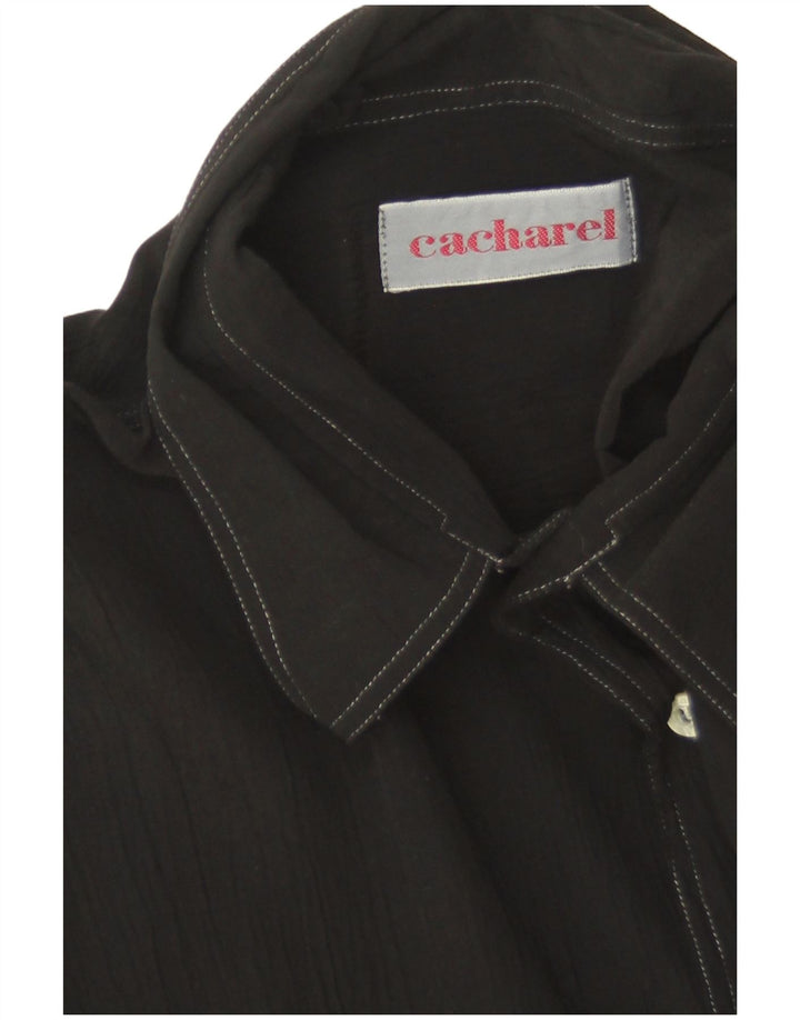 Мужская рубашка с коротким рукавом Cacharel XL, черная