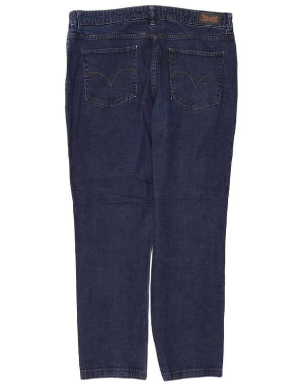 LEVI'S Womens Mid Rise Skinny Jeans US 16 2XL W33 L27 Navy Blue Cotton