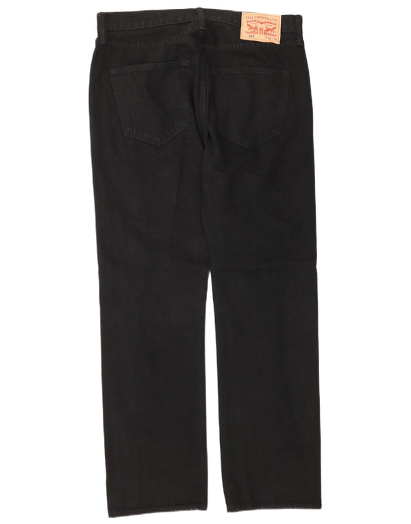Мужские прямые джинсы Levi's 501 W32 L30, черный хлопок