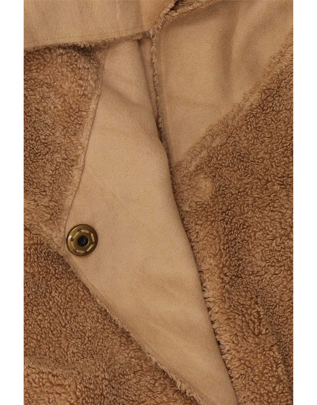 Женское пальто Teddy Bear Marks & Spencer UK 14, большое коричневое полиэстер