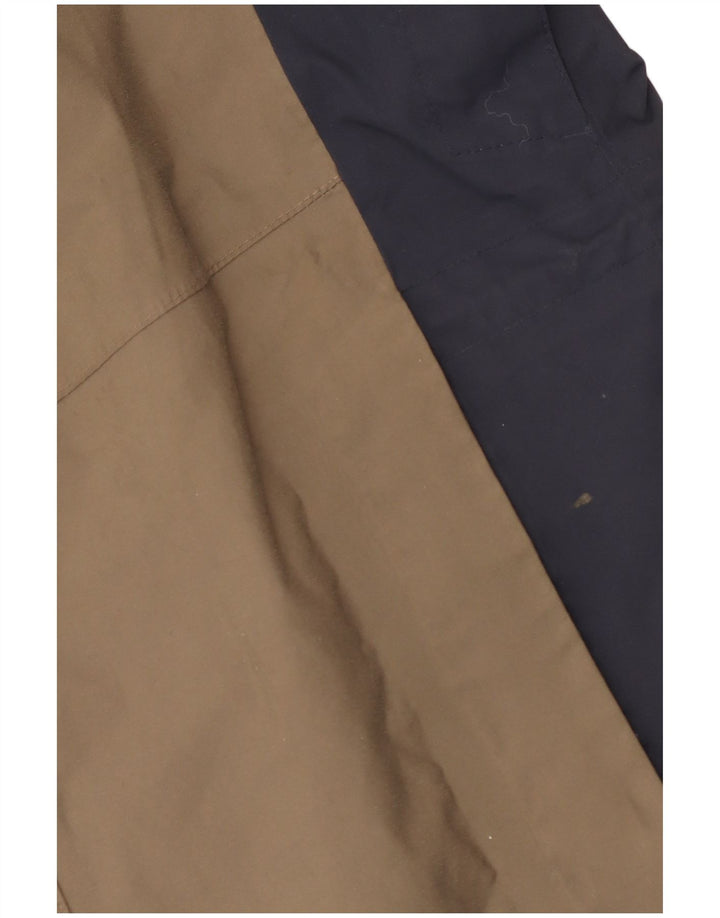 Мужская куртка-дождевик Jack Wolfskin с капюшоном, Великобритания, 36/38, средний бежевый, цветной блок