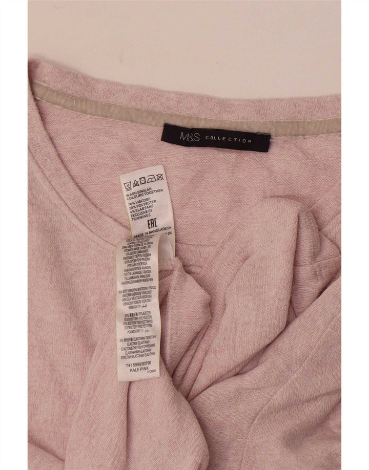 Женская футболка Marks & Spencer Top UK 16, большая розовая вискоза
