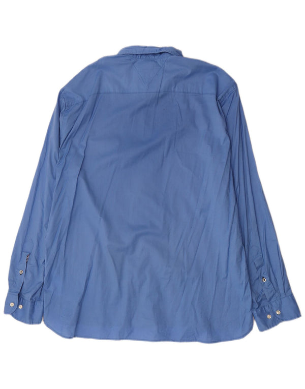 Мужская рубашка обычного кроя Tommy Hilfiger 2XL, синяя, хлопок