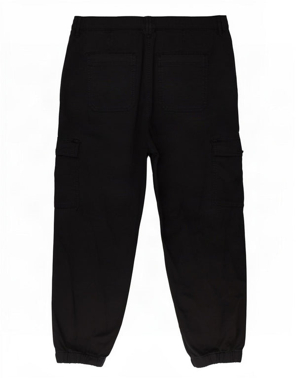 Женские брюки карго с высокой талией Marks & Spencer UK 22 3XL W40 L27 черные