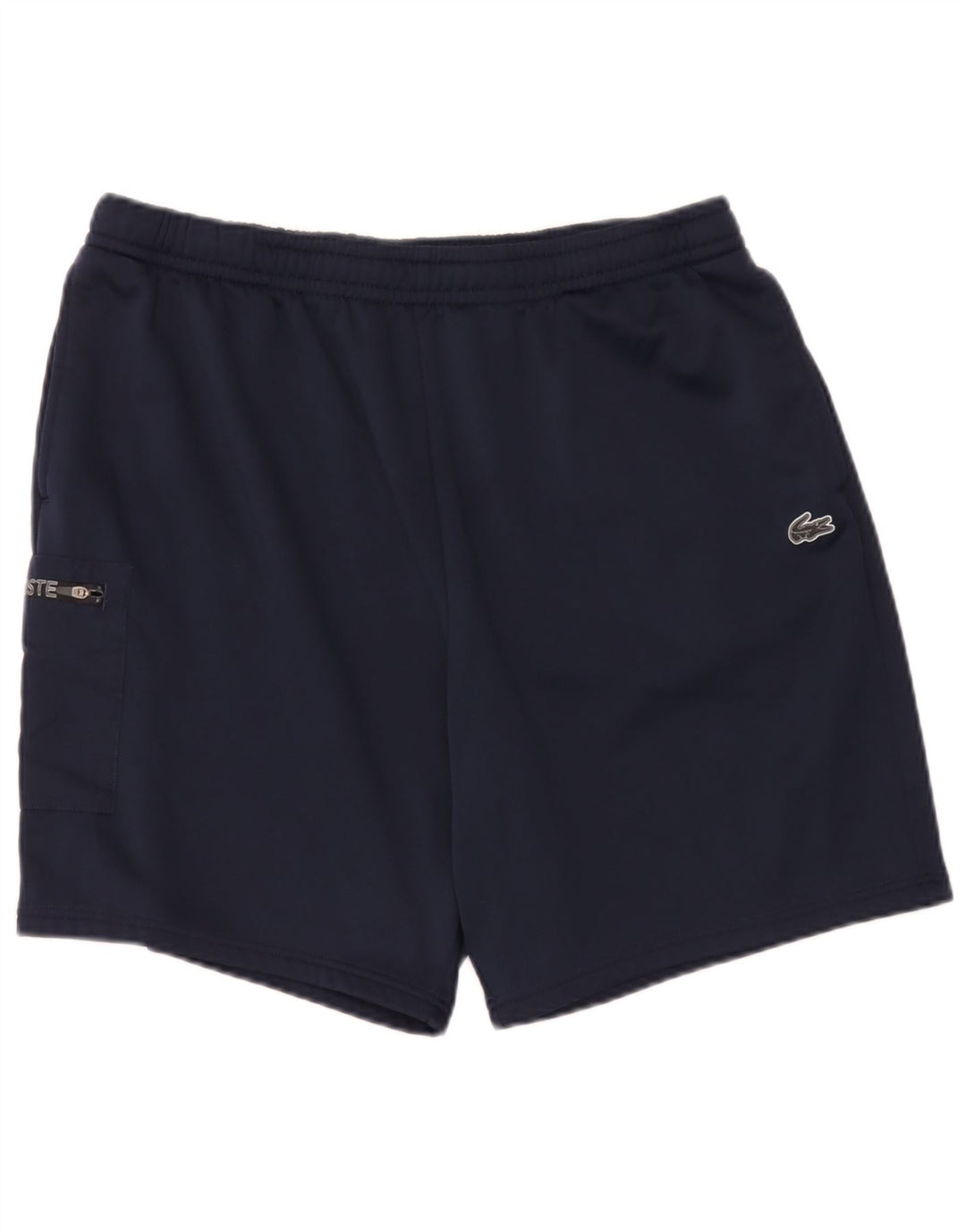 Lacoste Мужские спортивные шорты-карго стандартного кроя, размер 7, 2XL, темно-синий, полиэстер
