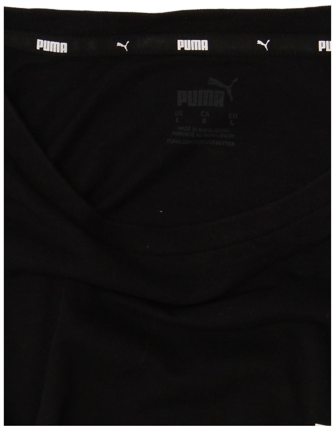 Мужская футболка с рисунком Puma, большая черная