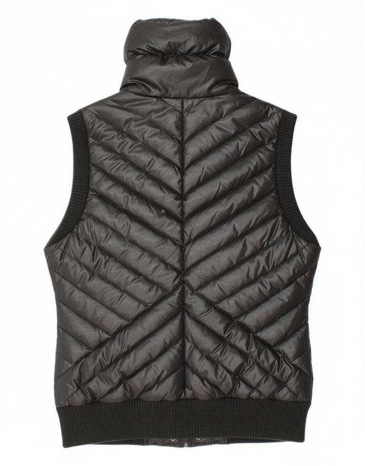 GUESS Womens Padded Gilet UK 14 Medium Black Polyester