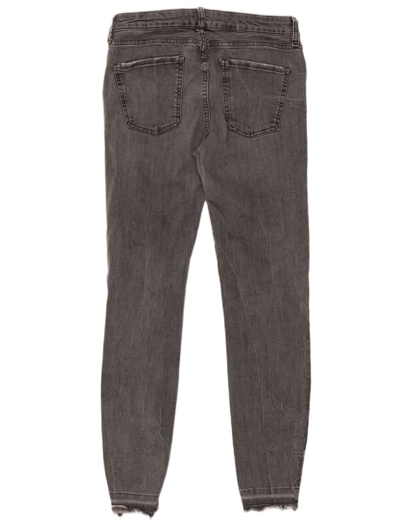 Женские джинсы скинни Zara EU 42, большие W32 L28, серый хлопок
