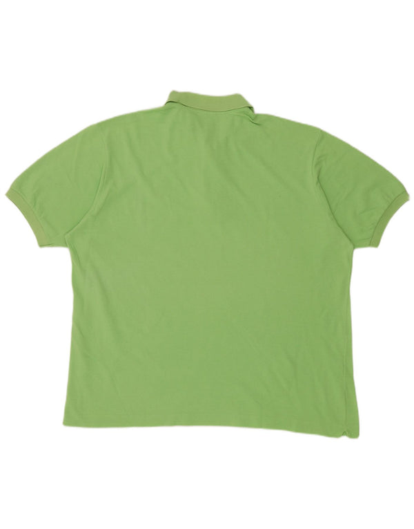Мужская рубашка-поло Lacoste, размер 7, 2XL, зеленый хлопок
