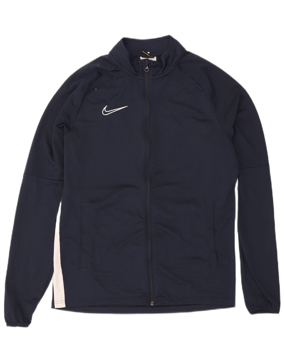 Мужская спортивная куртка Nike Dri Fit, большая темно-синяя с цветными блоками