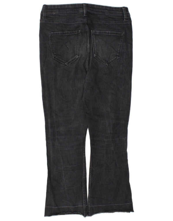 Женские узкие укороченные джинсы Marks & Spencer UK 10, маленькие W27 L23, черные