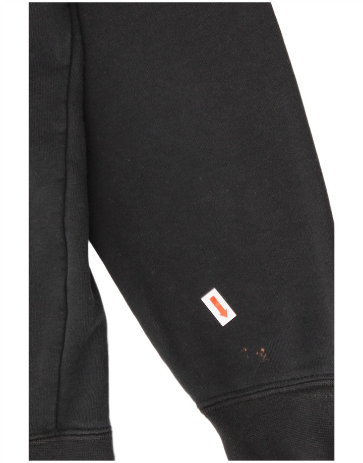 Мужской свитшот с рисунком NIKE XS, черный хлопковый джемпер