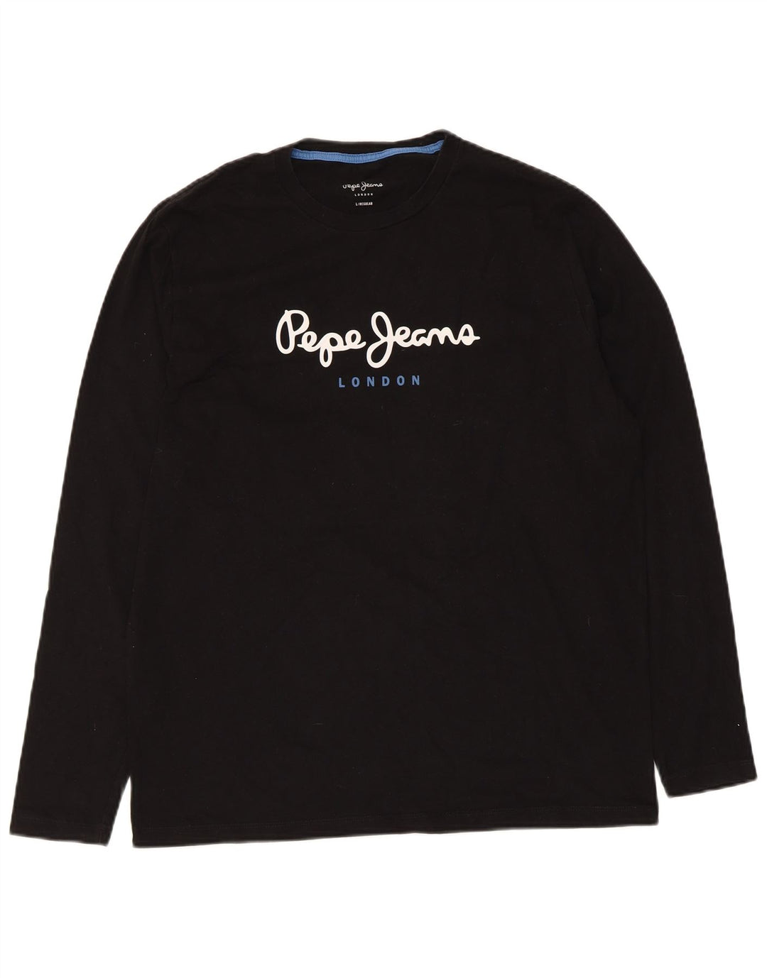 Мужские джинсы PEPE Jeans Regular с графическим рисунком, большой черный цвет с длинным рукавом