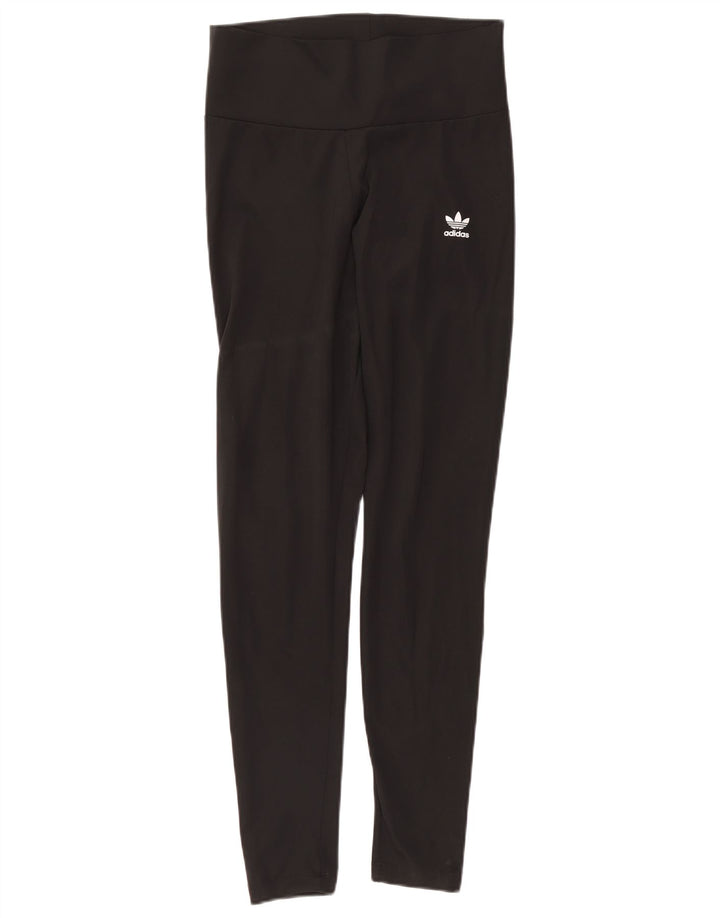 Женские леггинсы Adidas с рисунком UK 14, большие черные полиэстер