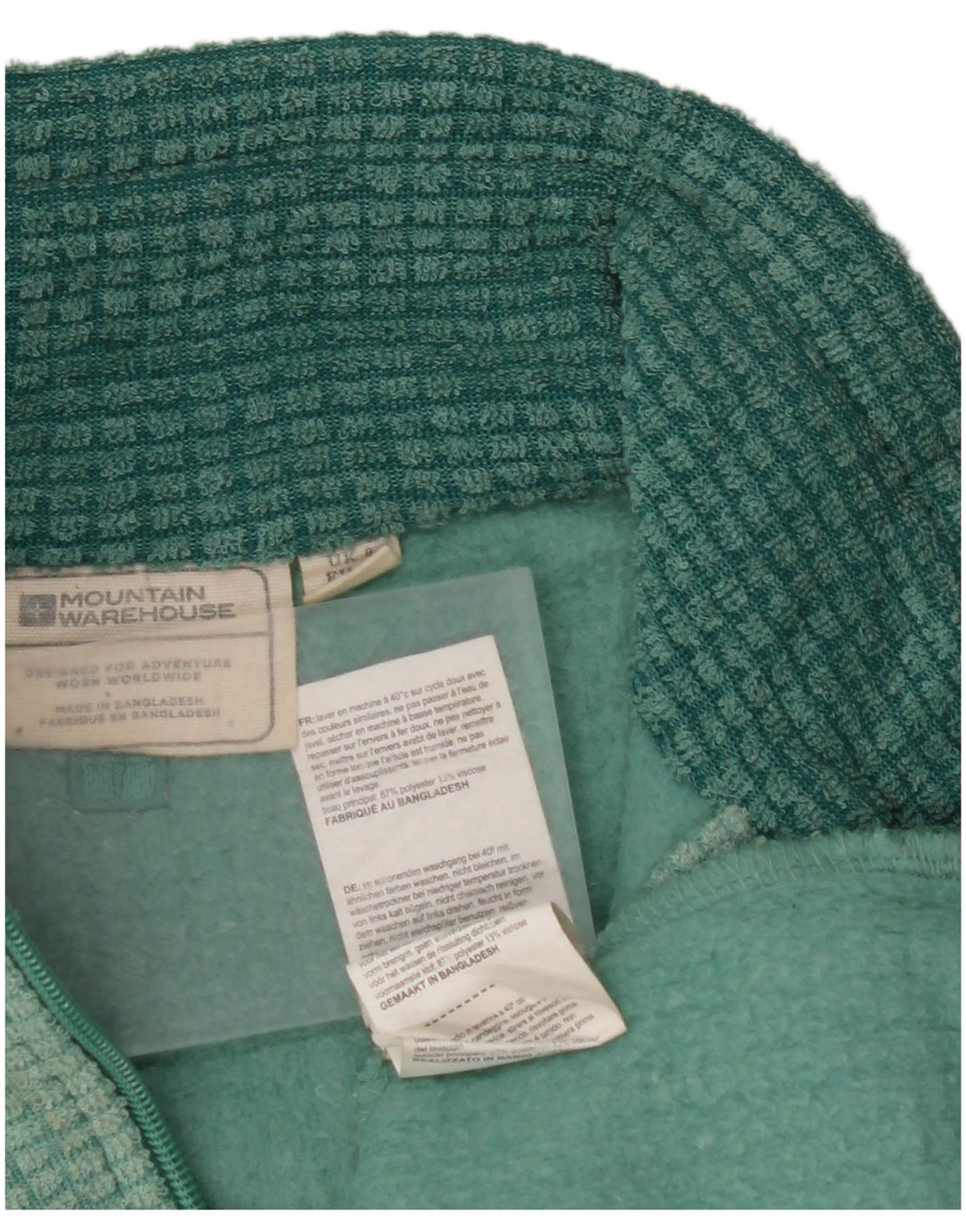 MOUNTAIN WAREHOUSE Женский флисовый джемпер с воротником на молнии, Великобритания, 8, маленький зеленый цвет