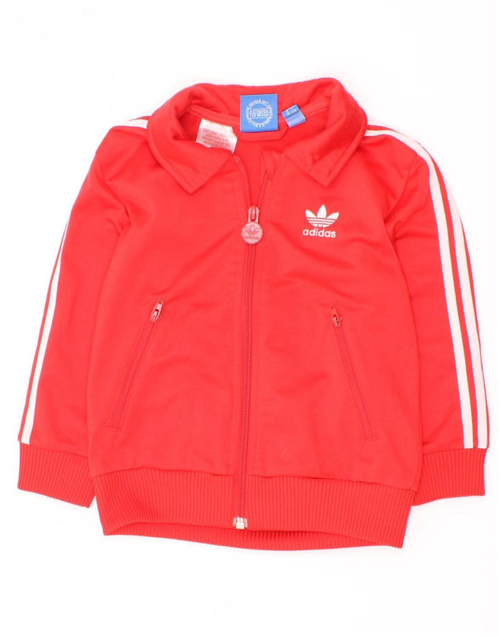 Adidas Спортивный костюм с графическим рисунком для мальчиков 2–3 года, красный полиэстер