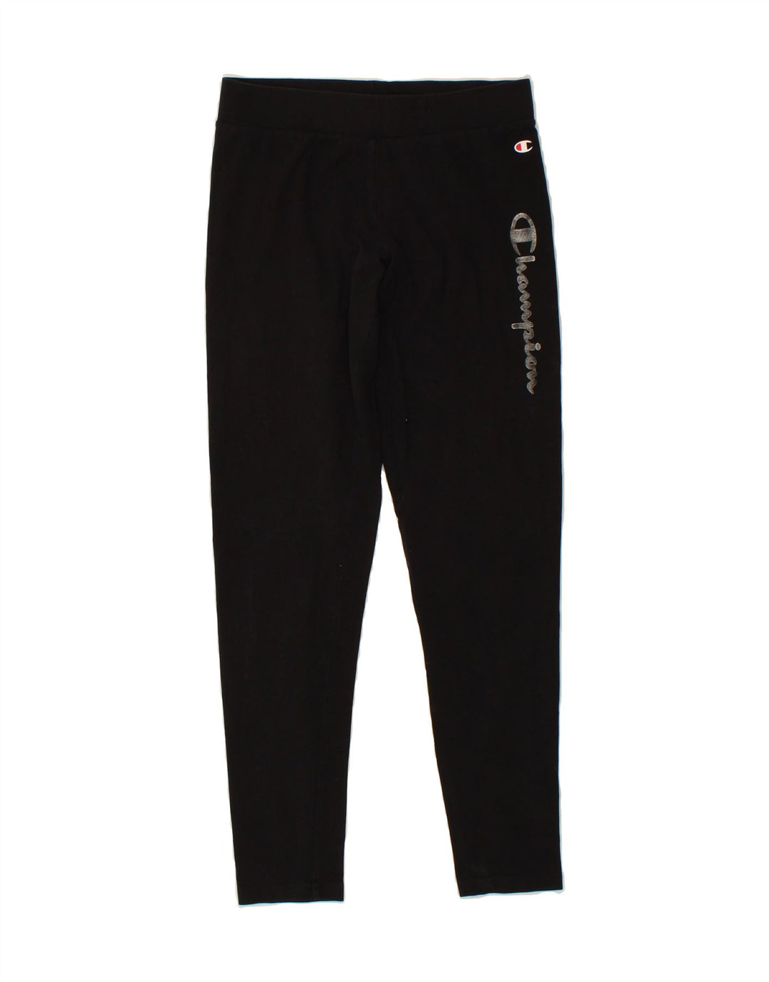 CHAMPION Womens Graphic Leggings UK 12 Medium Black Cotton Vintage Champion and Second-Hand Champion from Messina Hembry 