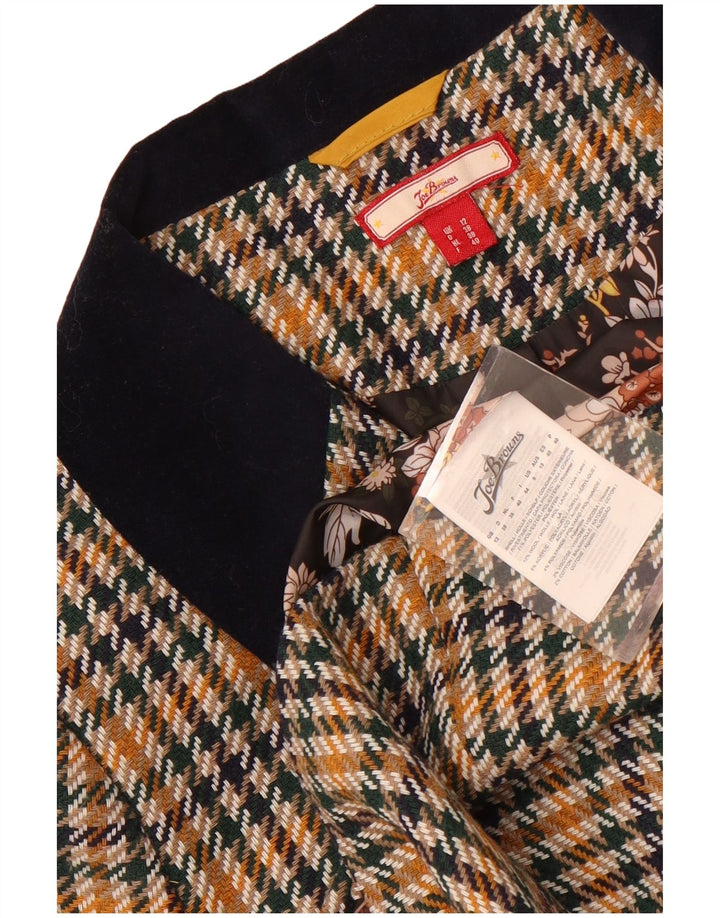 Женский пиджак Joe Browns UK 12, средний разноцветный с узором "гусиные лапки"