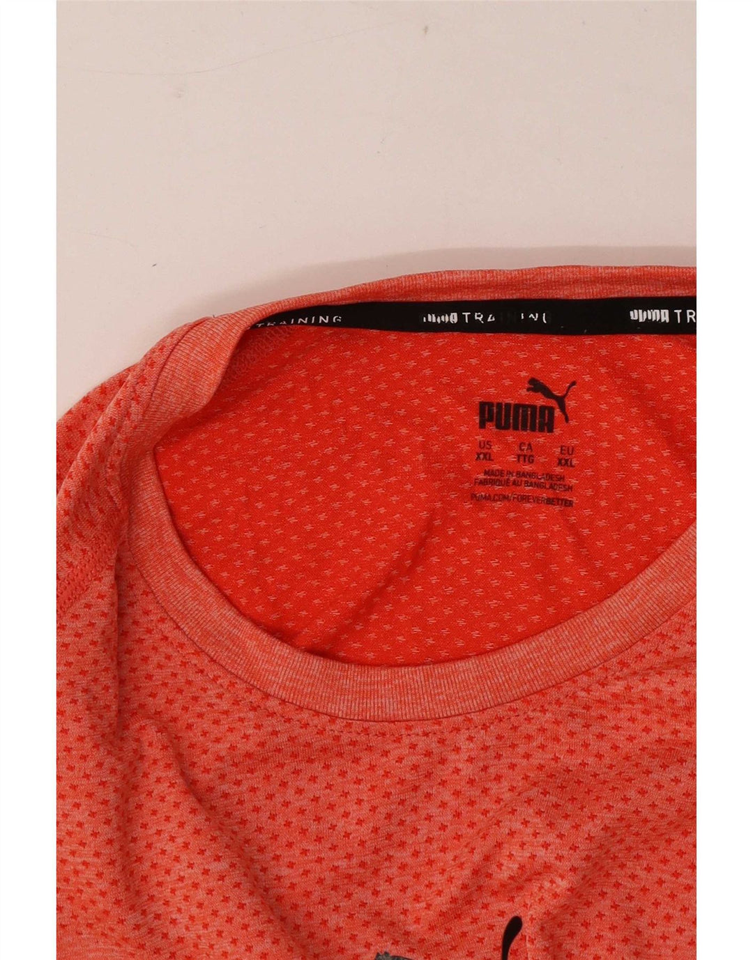 Мужская футболка Puma Top 2XL Красная в крапинку