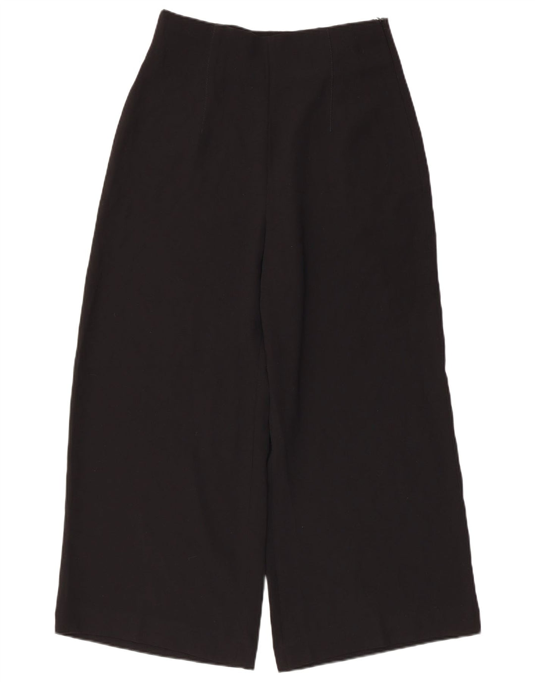 Женские укороченные широкие брюки Zara Medium W30 L24, черные, полиэстер