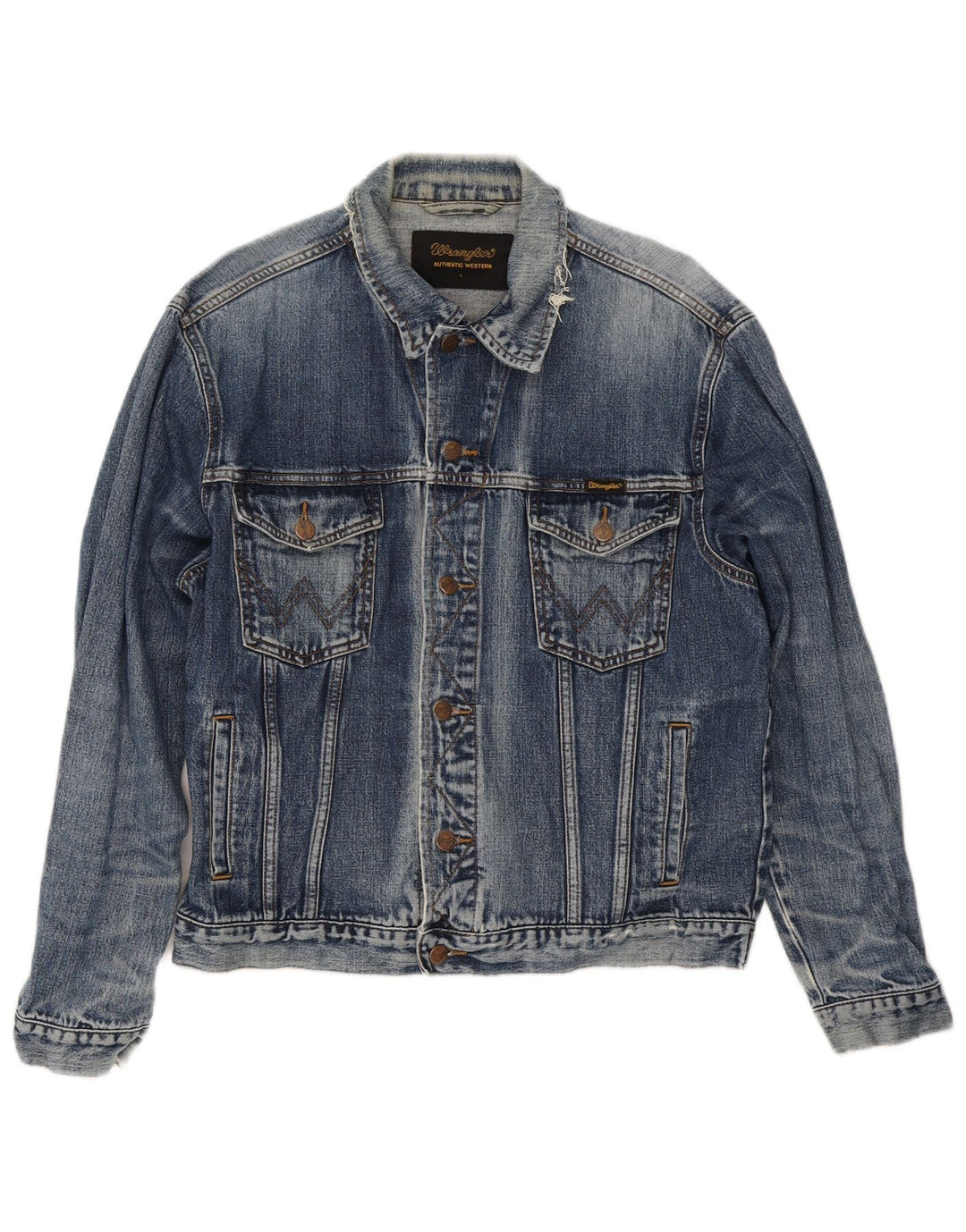 Женская джинсовая куртка Wrangler UK 16, большой синий хлопок