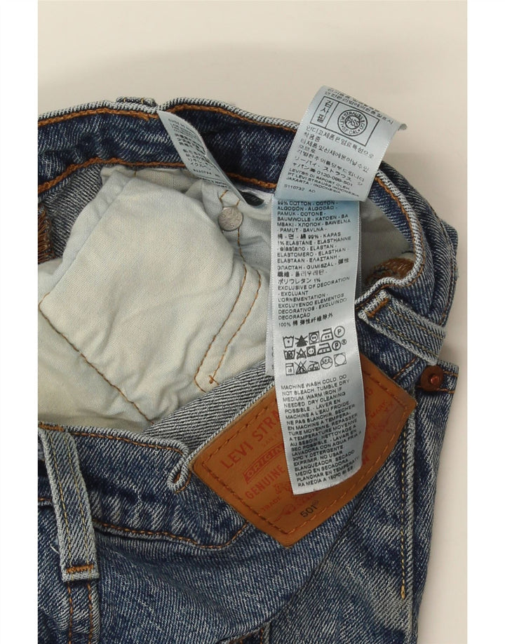 Мужские прямые джинсы Levi's 501 W27 L30 синие, хлопок