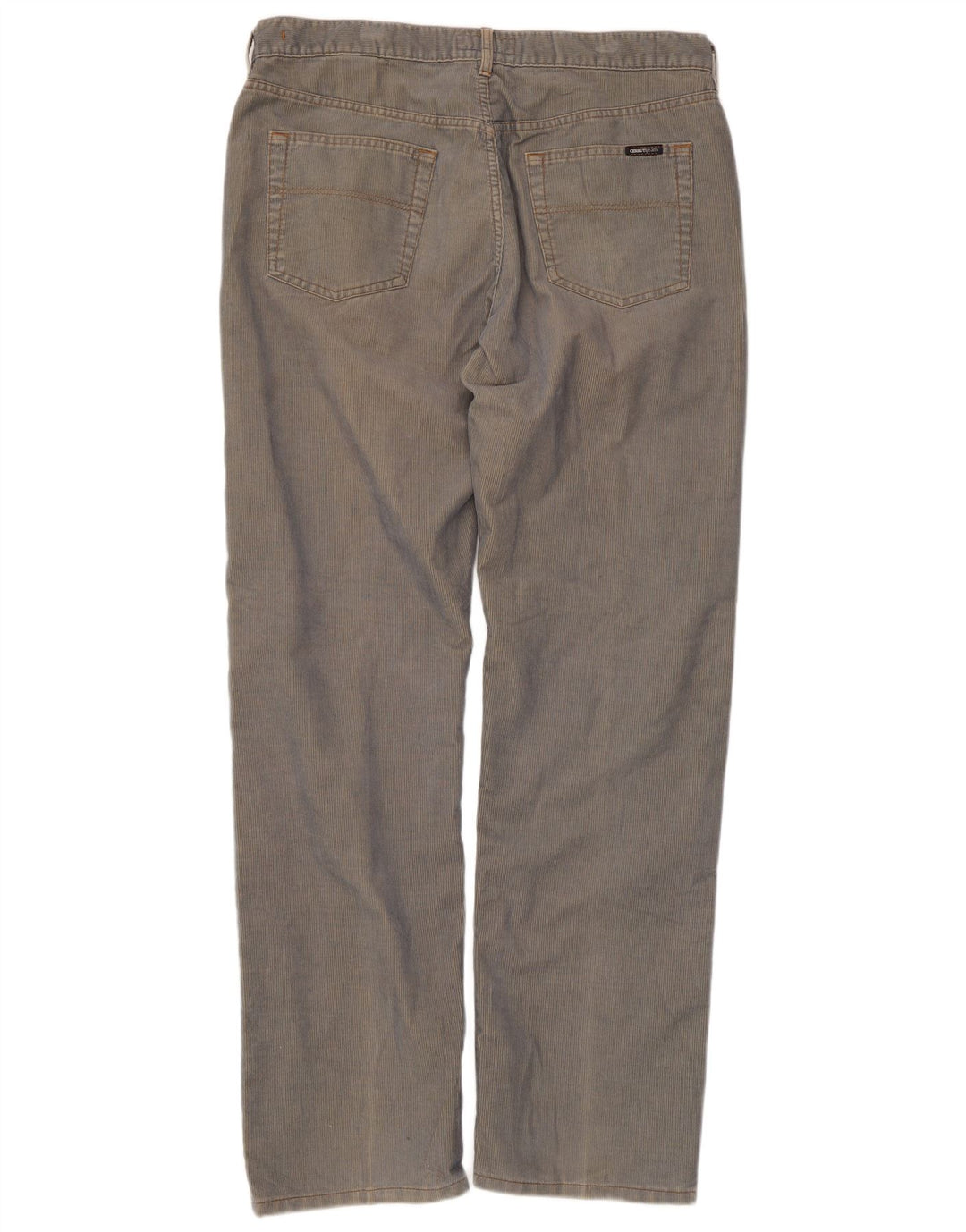 Мужские прямые вельветовые брюки Cerruti W38 L34 синие, полиэстер