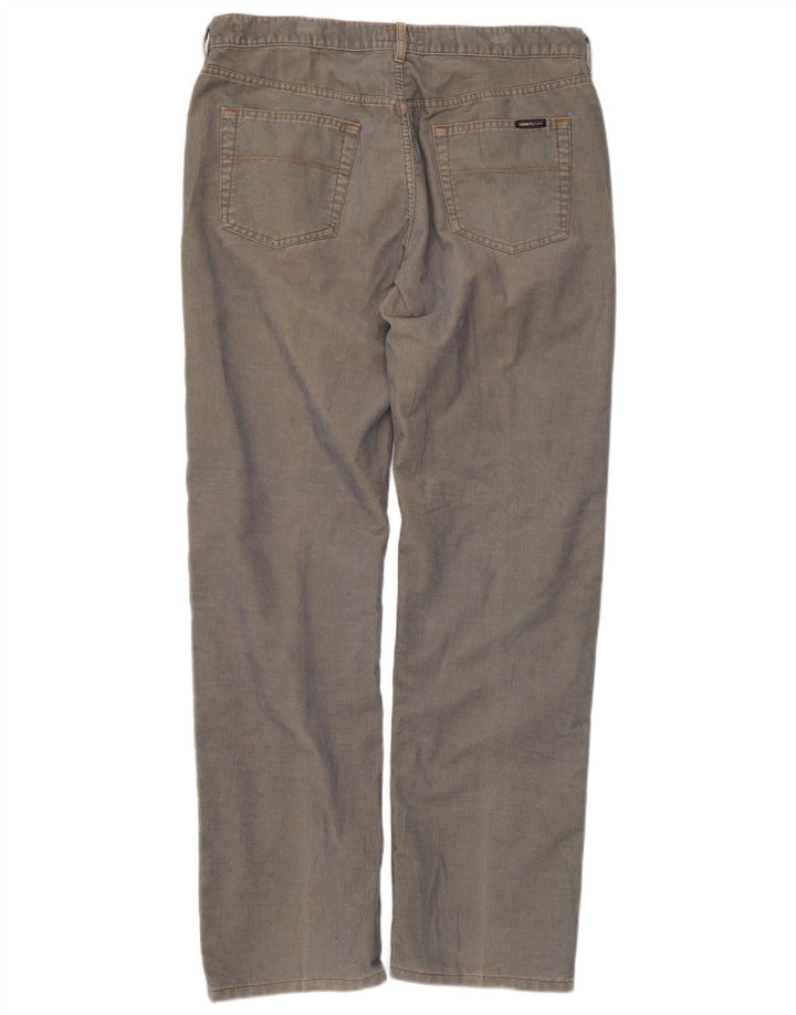 Мужские прямые вельветовые брюки Cerruti W38 L34 синие, полиэстер