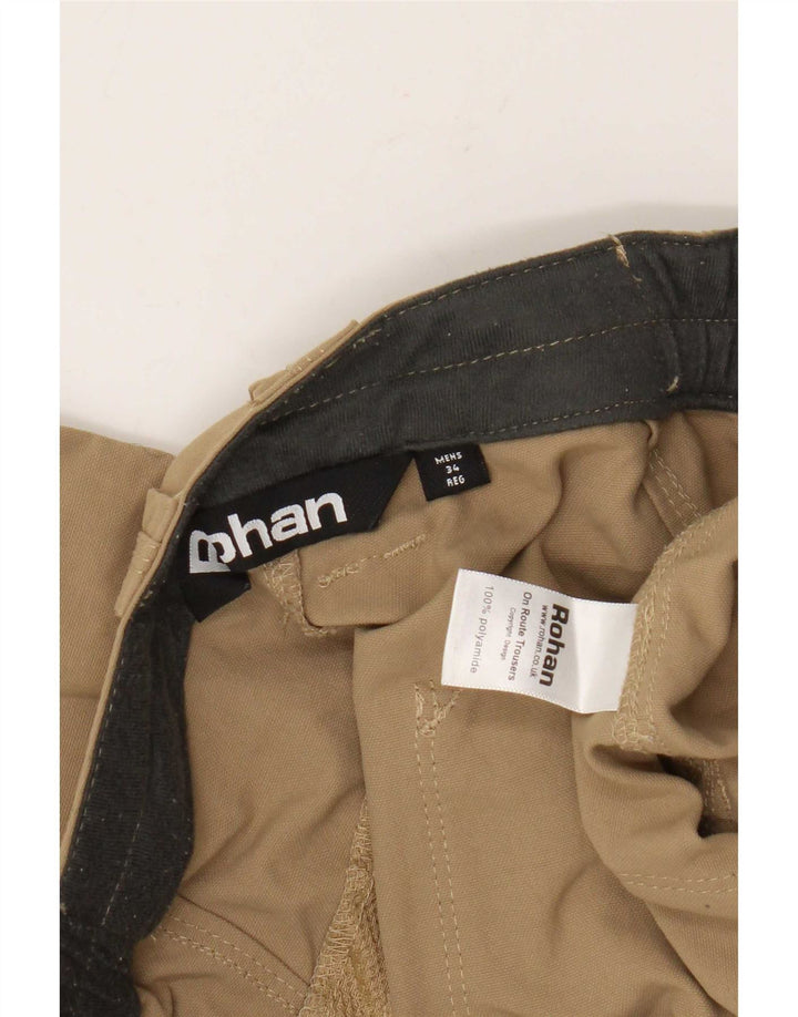Мужские прямые брюки-чиносы Rohan W34 L29 хаки из полиамида