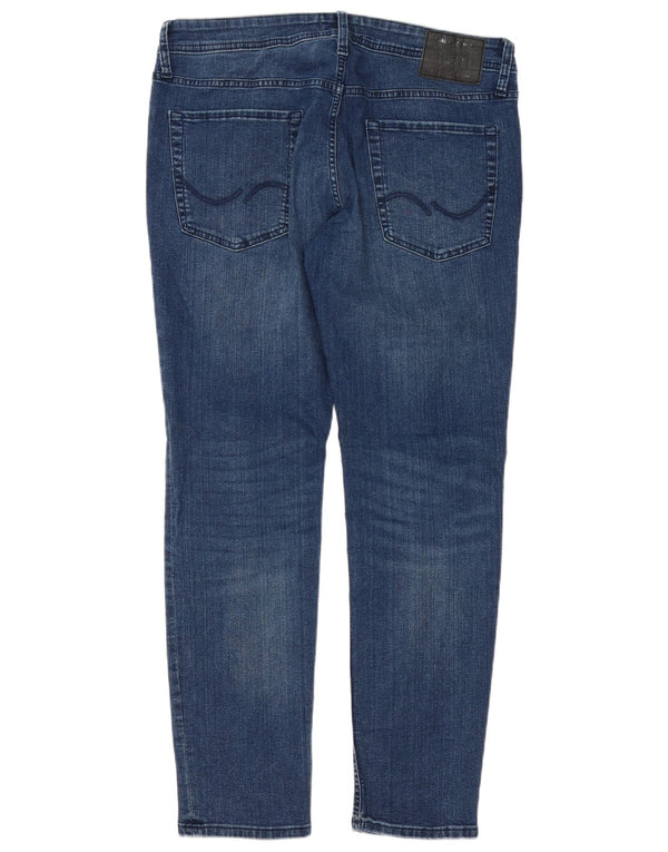 Мужские узкие джинсы Jack & Jones W36 L32, синий хлопок