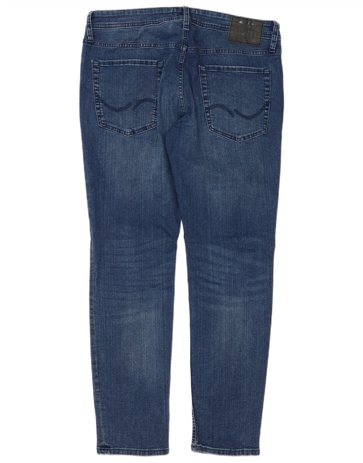 Мужские узкие джинсы Jack & Jones W36 L32, синий хлопок