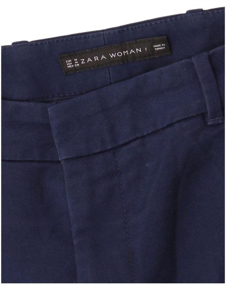 Женские узкие брюки чинос Zara Medium W28 L28 Темно-синие